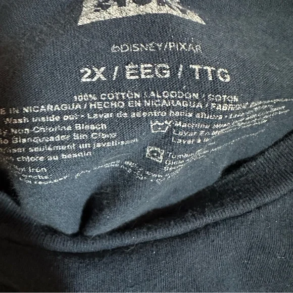 Toy Story Navy Blue I Come in Pizza T-Shirt Size 2X - Runs Small - Picture 6 of 6